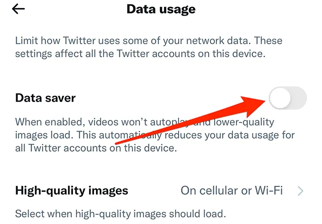 How To Turn On Data Saver On Twitter On iPhone?
