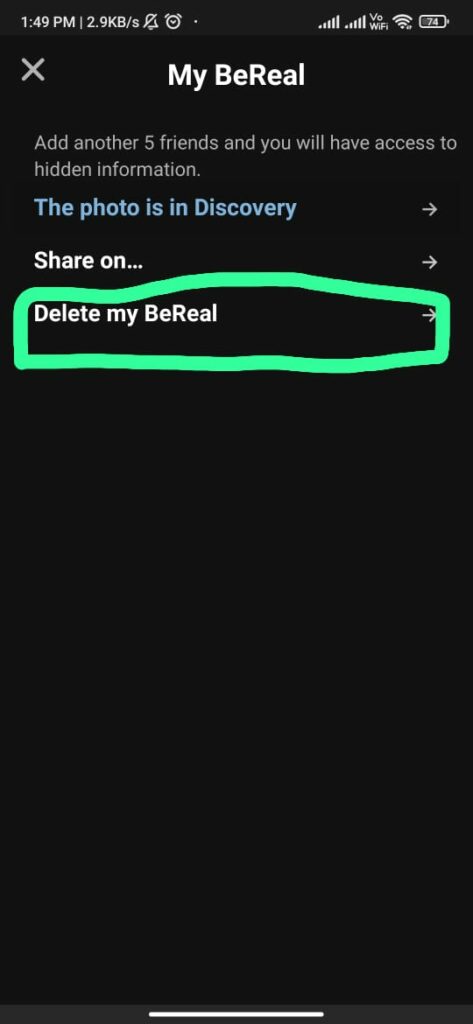 How To A Delete BeReal Post