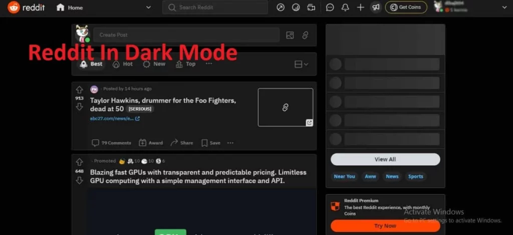 How To Enable Reddit Dark Mode