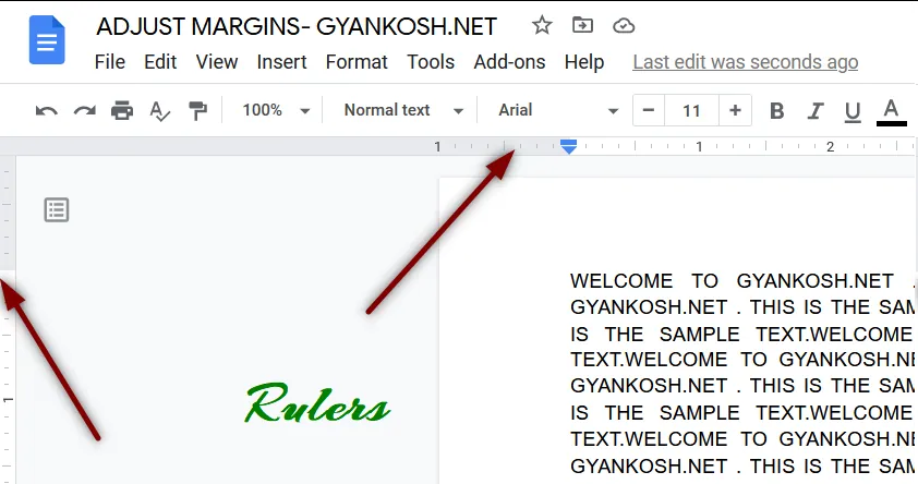How To Fix Margins On Google Docs With The Ruler?