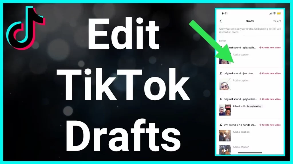 How To Edit A TikTok Draft?