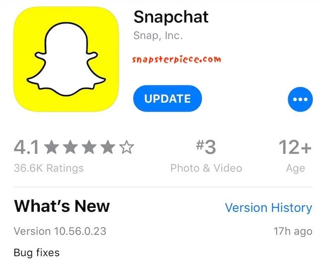 snapchat keeps crashing - update