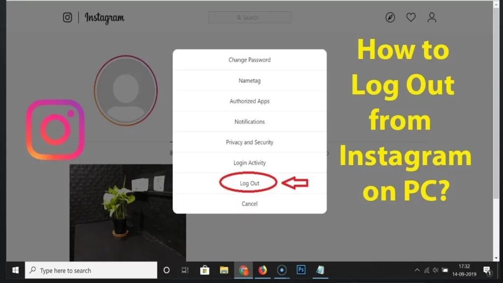 Log-Out And Log-In Again To Your Instagram Account