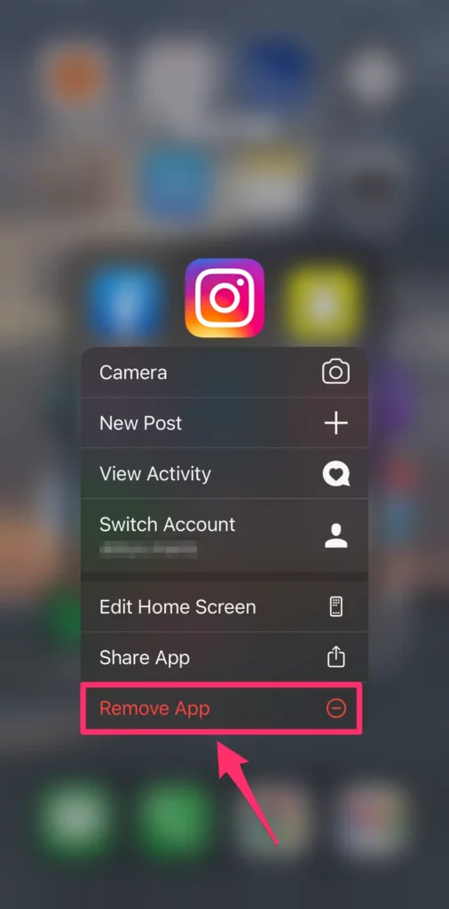 Video Can’t Be Posted On Instagram - remove app