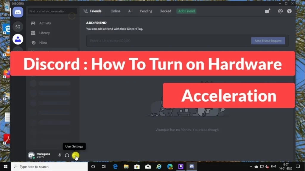 Switch Off Hardware Acceleration In Discord