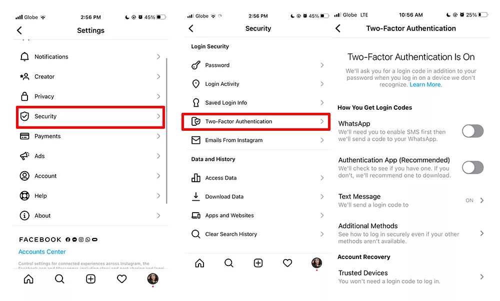 How Someone Can Hack Your Instagram Without You Knowing? - two factor authentication