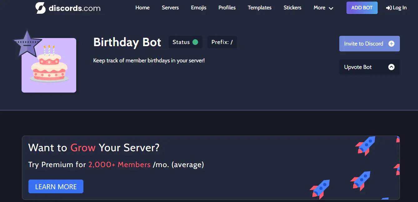 Discord Birthday Bot