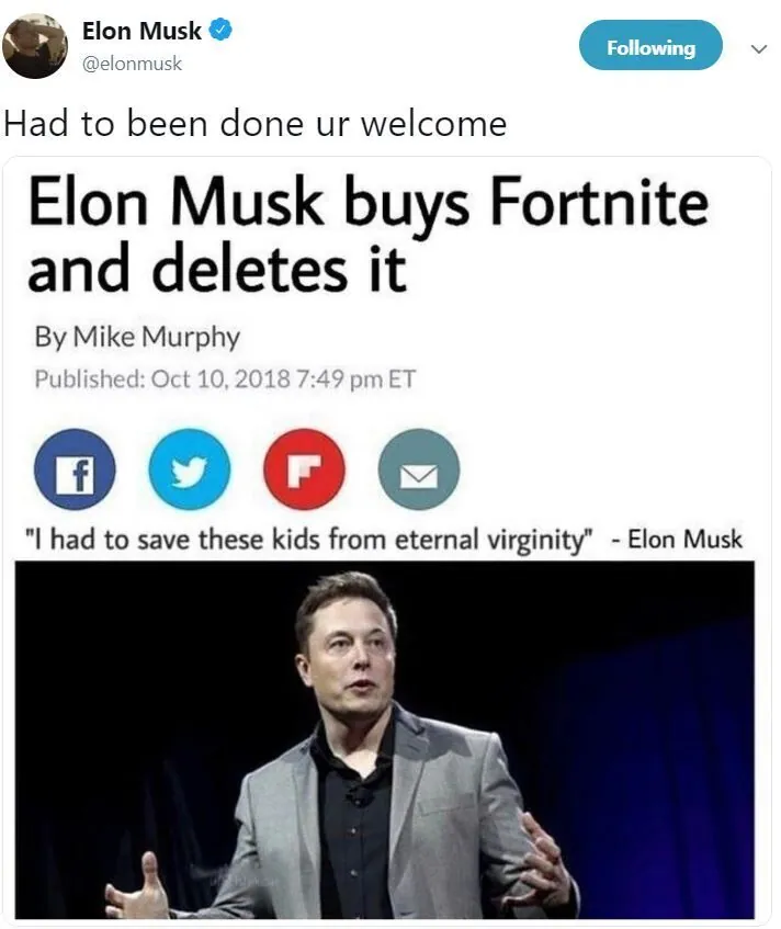 Is Elon Musk Buying Fortnite