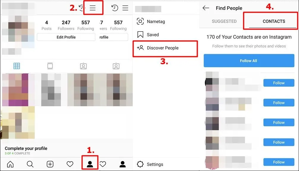 How To Find Instagram By Phone Number: Way 1