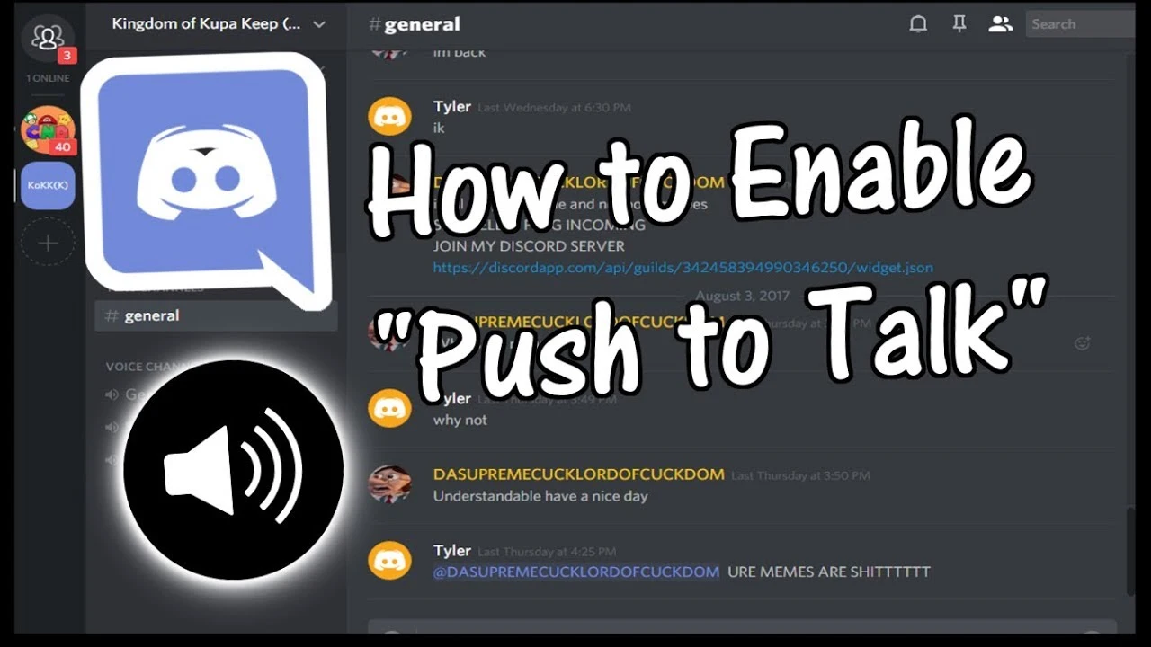 How To Enable and Activate Discord Push To Talk