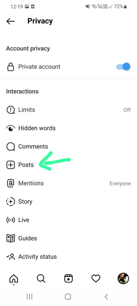 How To Hide Or Unhide Your Instagram Like Counts For A Post - choose post