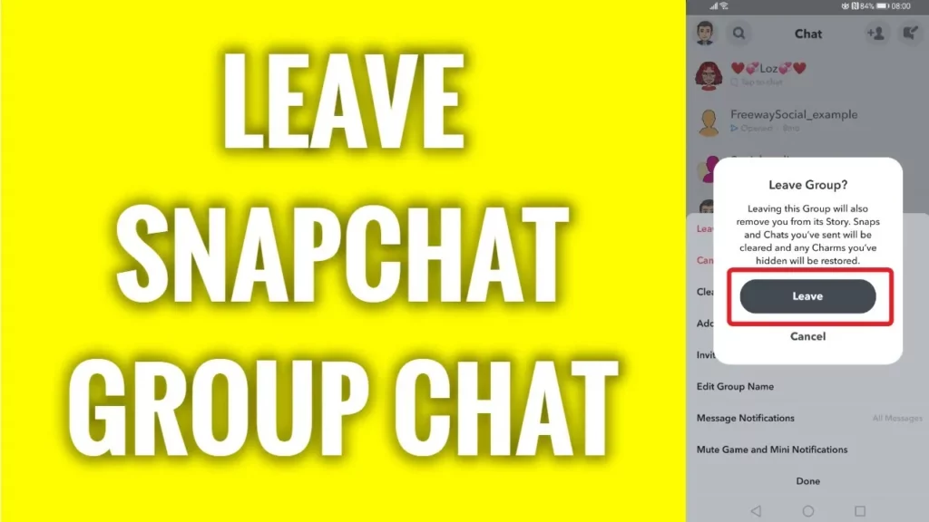 How To Leave A Snapchat Group Without Them Knowing