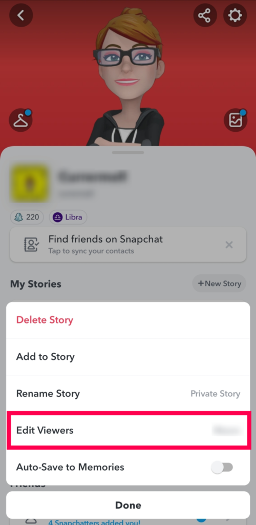 If I Added Only One Person to My Private Story on Snapchat, Would They Know? edit viewers