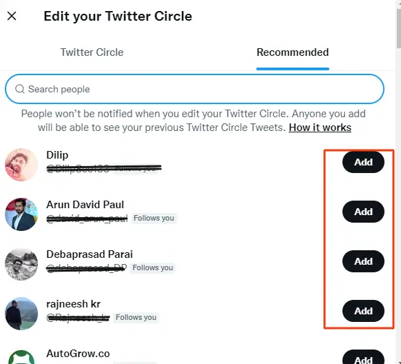 How To Create A Twitter Circle