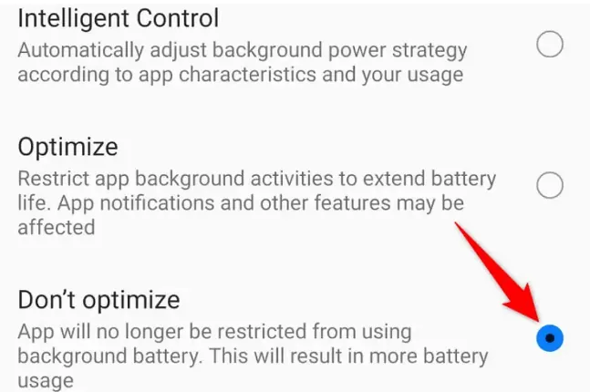 How To Fix Tap To Load Problem In Snapchat - Dont optimize battery