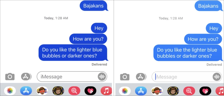 How To Change The Color Of iMessage  - darker blue bubble