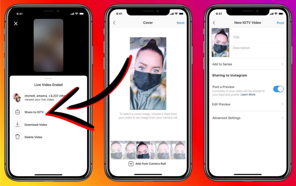 How To Download Your Instagram Live Stream - share to igtv