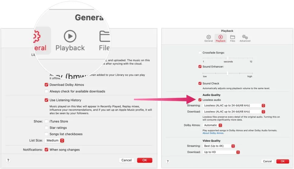 How To Enable Dolby Atmos Music With Lossless Audio In Apple Music - enable lossless audio on mac