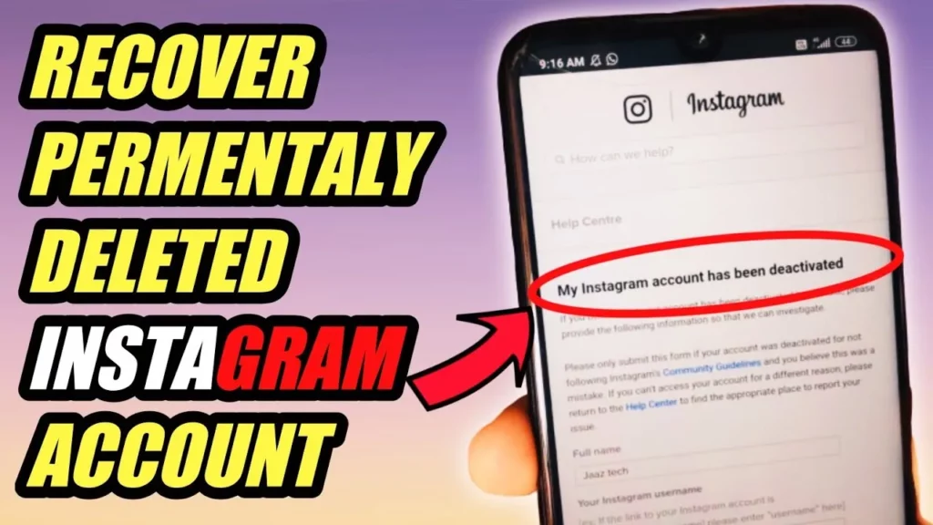 How To Get Back A Permanently Deleted Account?