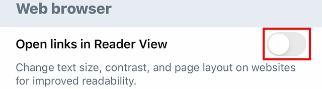How To Open Twitter Links In Reader View?