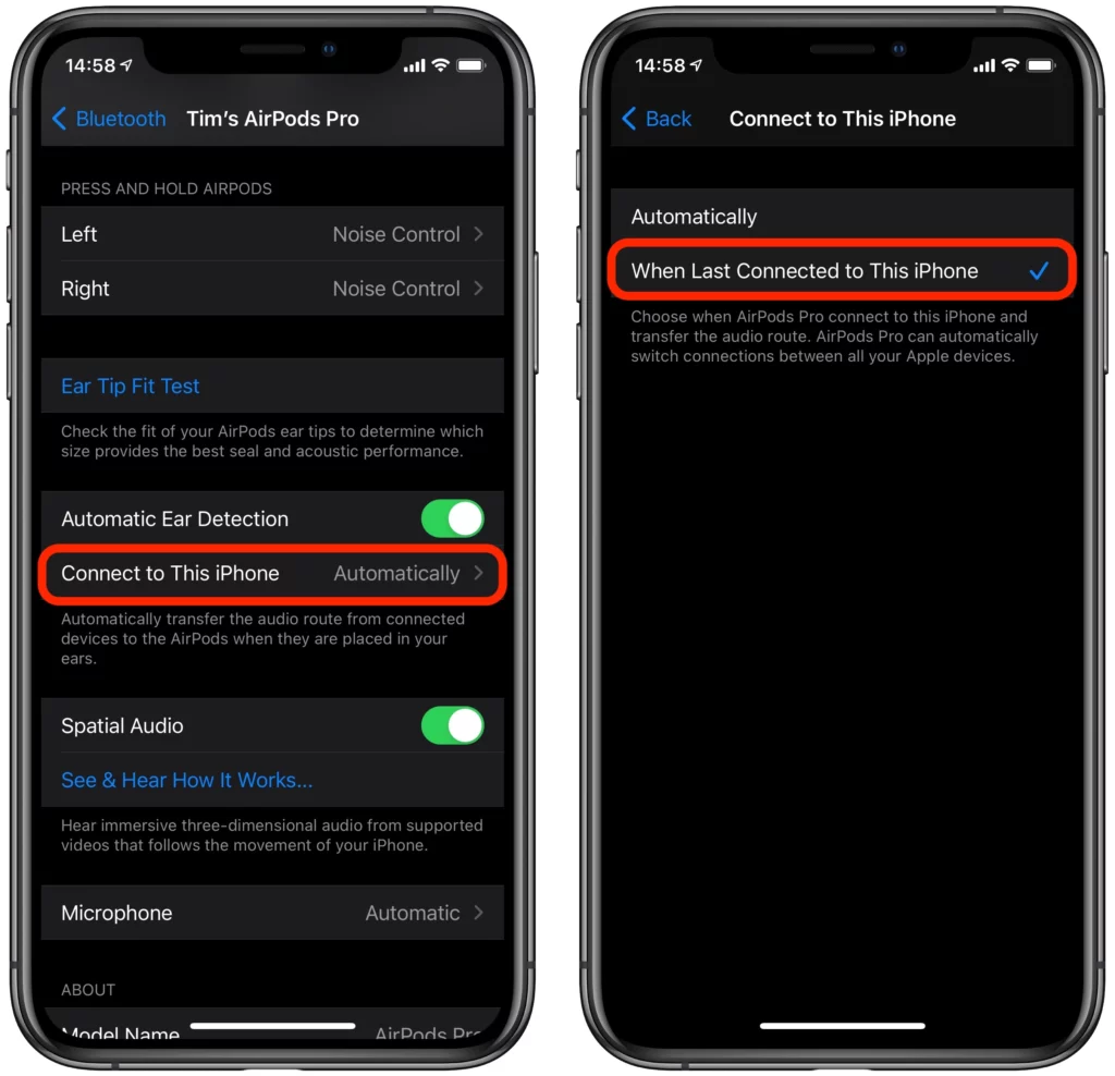 How to turn off AirPods pro automatic ear detection for Apple Tv - switch between apple devices