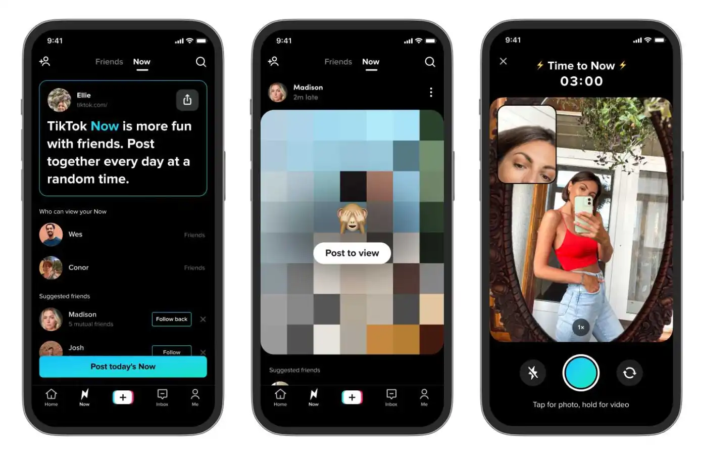TikTok Now VS Bereal