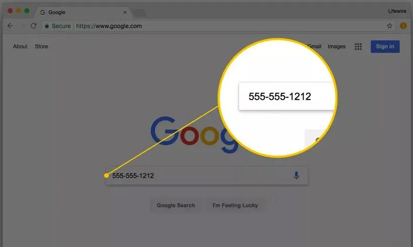 Google Search Phone Number