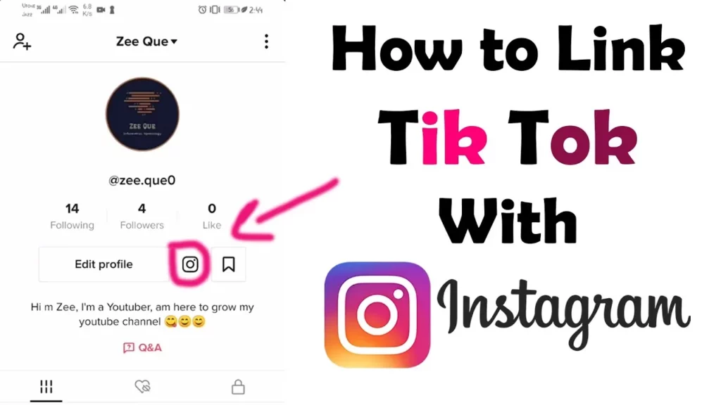 How To Add Instagram On TikTok