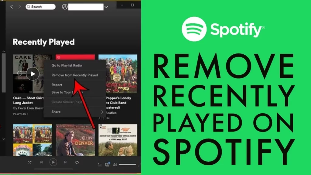 How To Delete Recently Played On Spotify