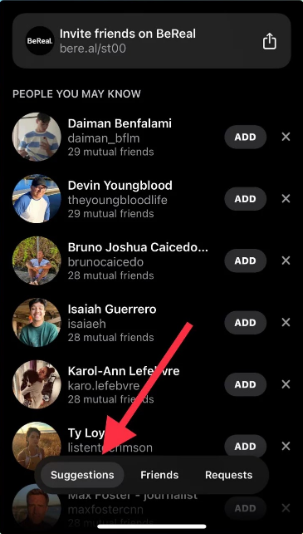 How To Add Friends On BeReal