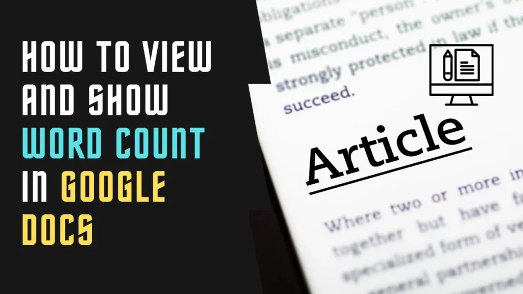 How To Turn On Word Count On Google Docs