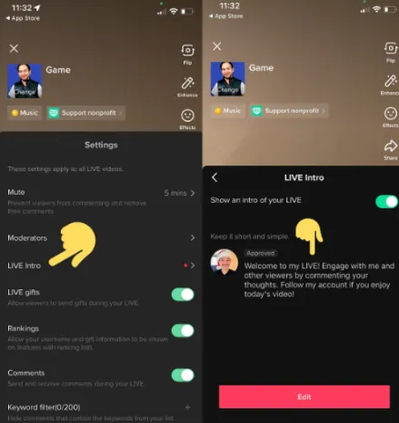 How To Add Intro To TikTok Live