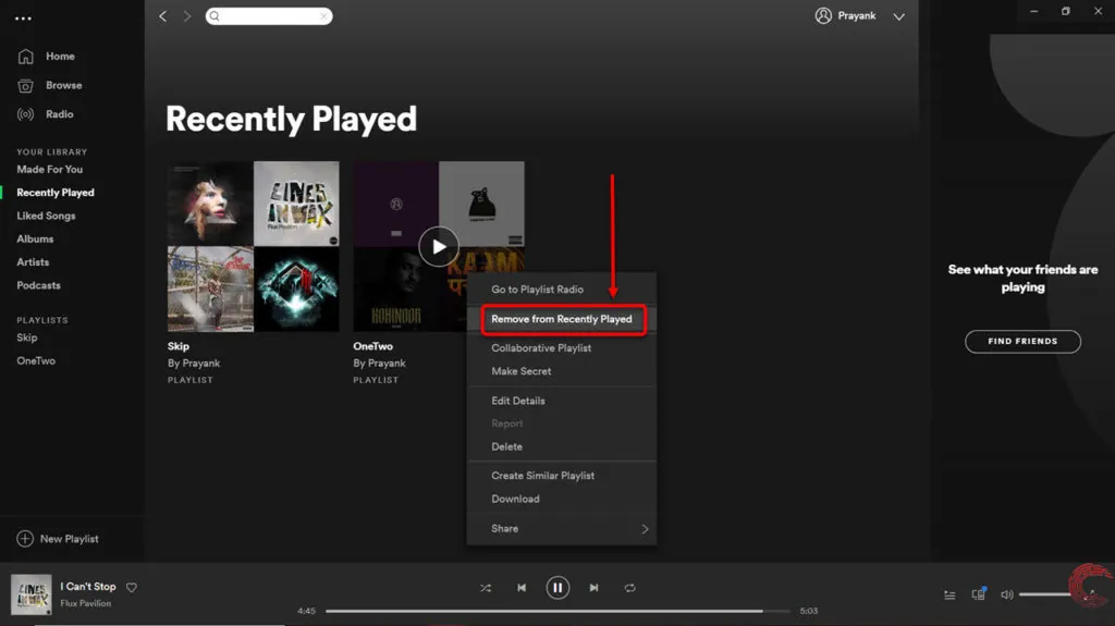 How To Delete Recently Played On Spotify