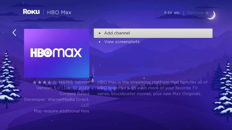 How To Fix Roku HBO Max Not Working - add channel
