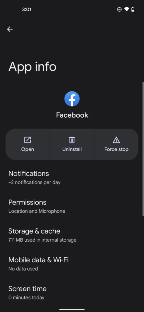 How To Fix Facebook Dark Mode Disappeared - force quit