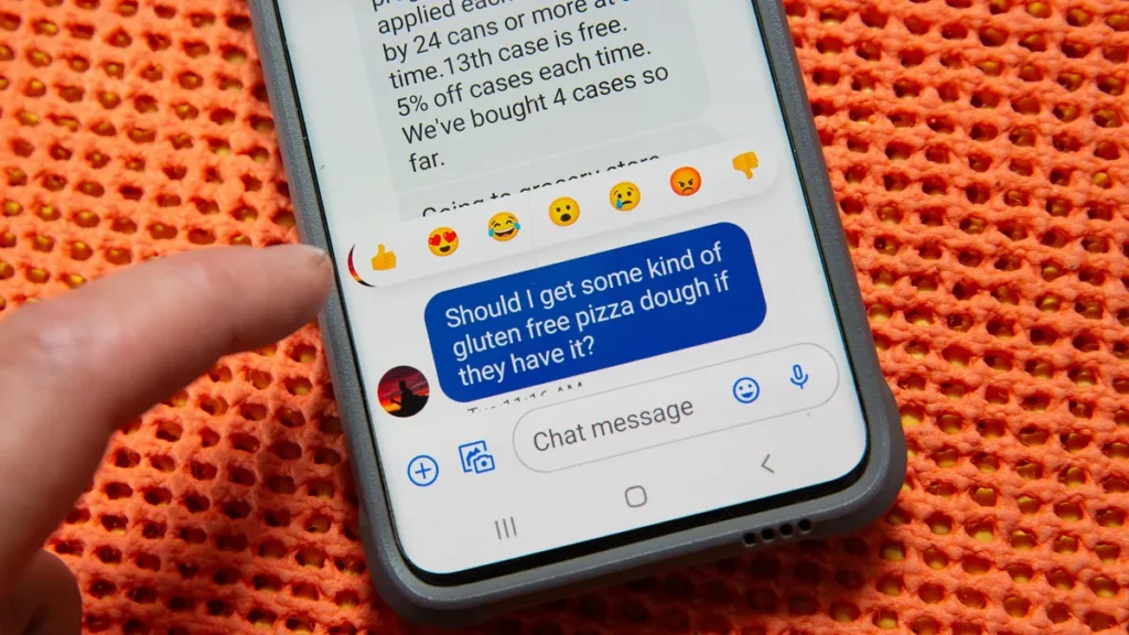 How To Add Reaction On Google Message