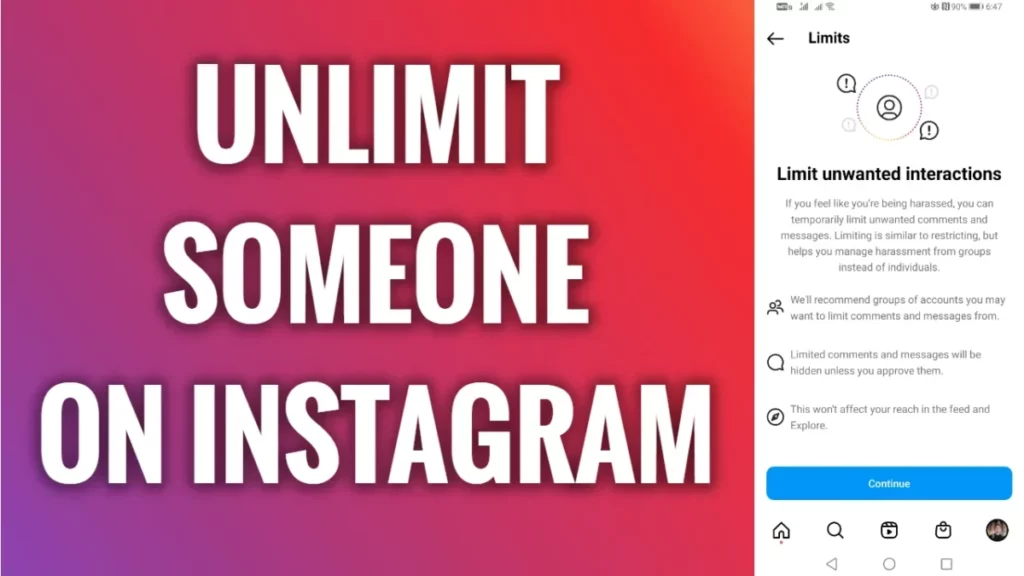 How To Unlimit Someone On Instagram