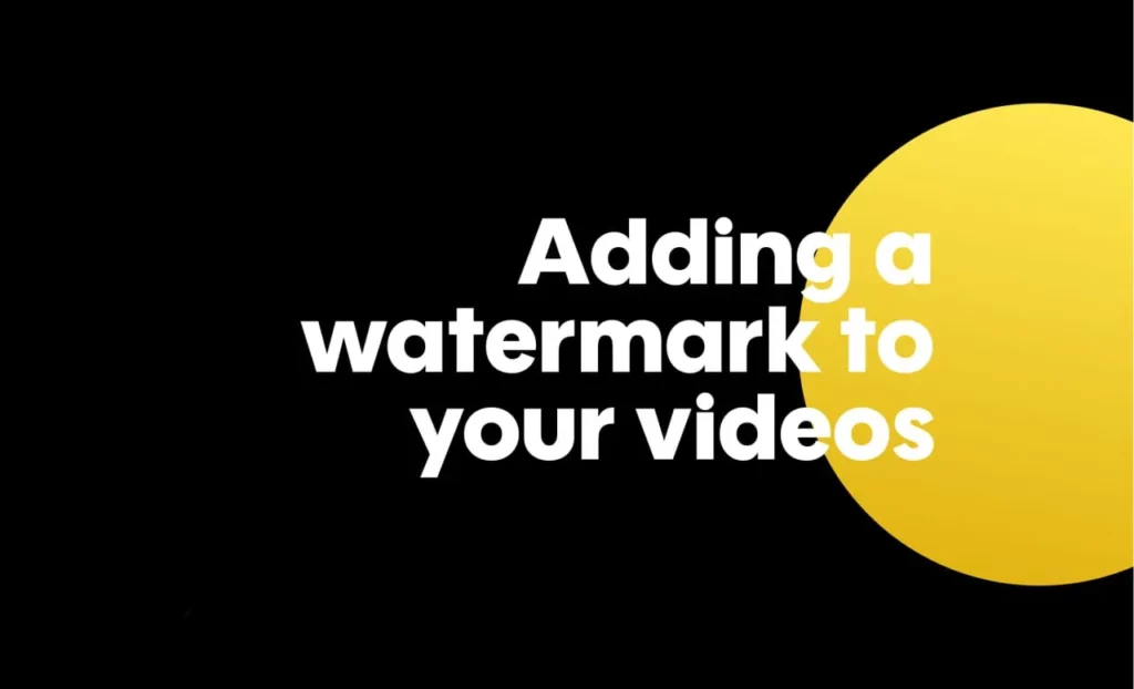 how to add watermark on videos