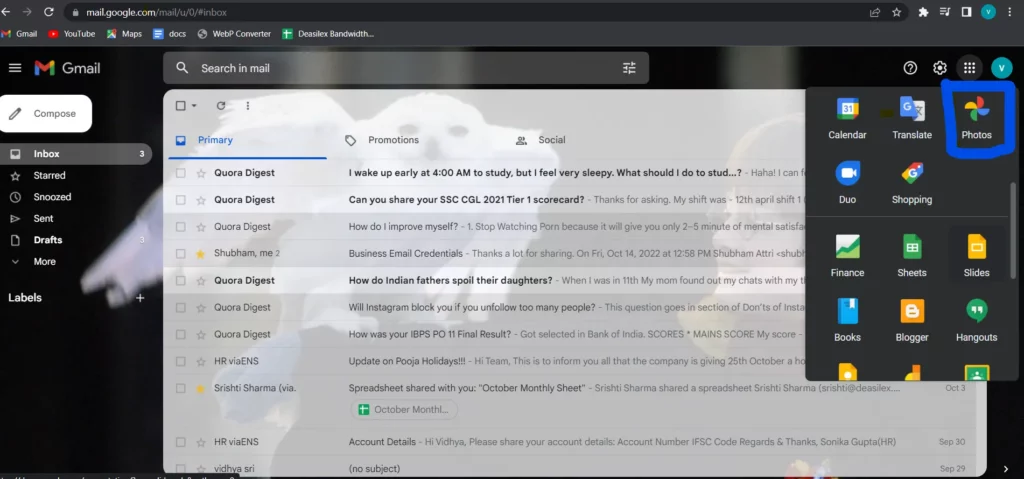 How To Use Your Own Photo As Gmail Background 