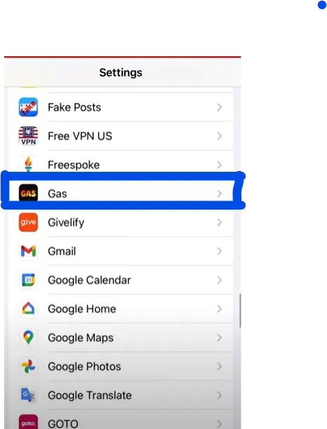 How To Disable Location In Gas App - apps