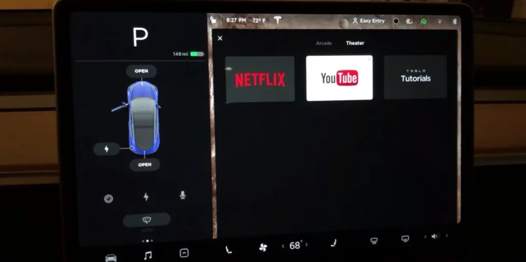 how to log out of netflix on tesla