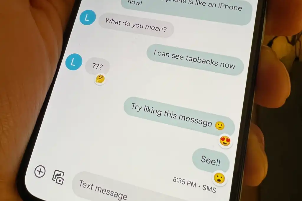 How To Add Reaction On Google Message