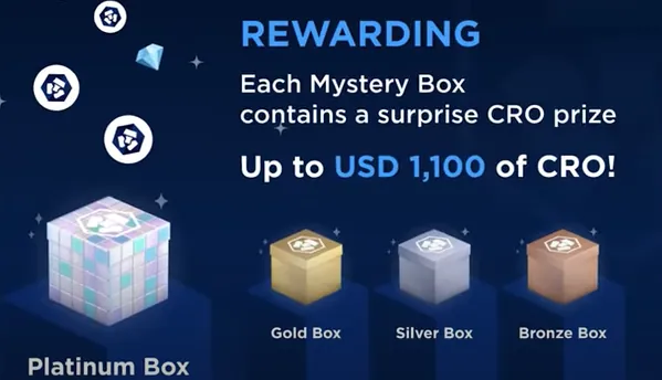 How To Make Money On Crypto.com - using a feature - types of mystery boxes