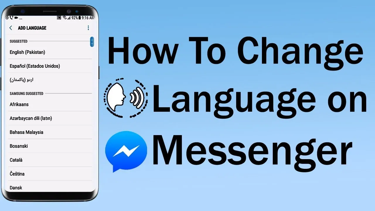 How To Change Language On Messenger