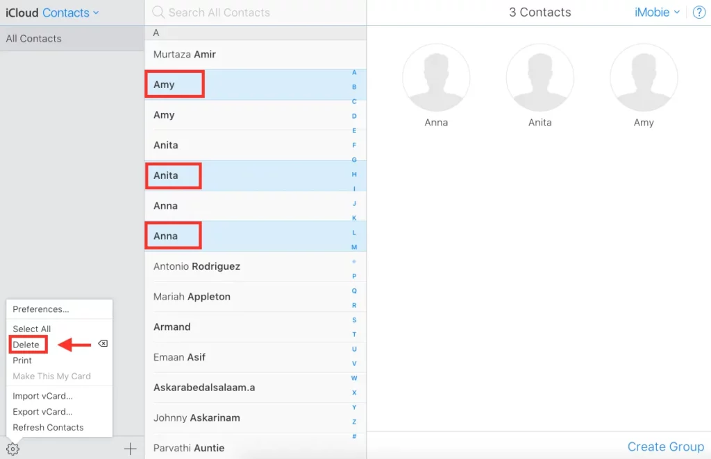 How to remove duplicate contacts on iPhone?  - icloud