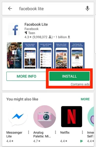 How To Fix Facebook Not Showing Pictures - Facebook Lite