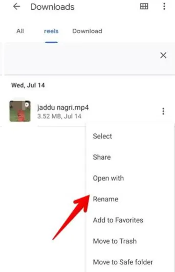 How To Download Reel Audio - change extension