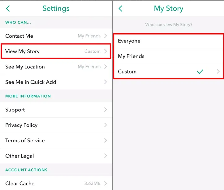 how to make Snapchat account private 