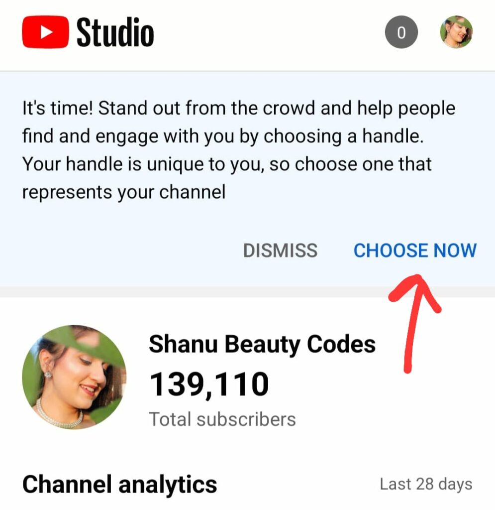 how to reserve youtube handle