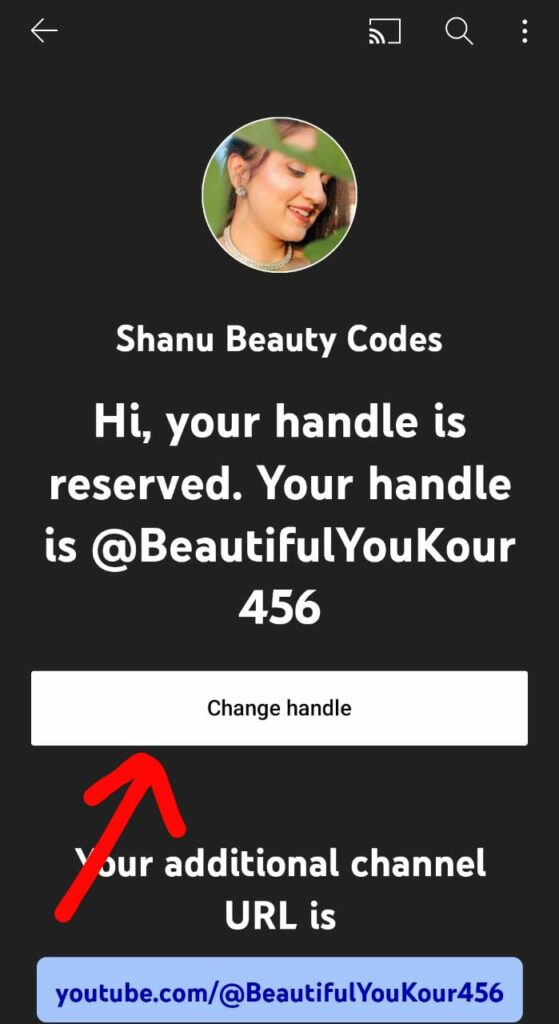 how to reserve youtube handle